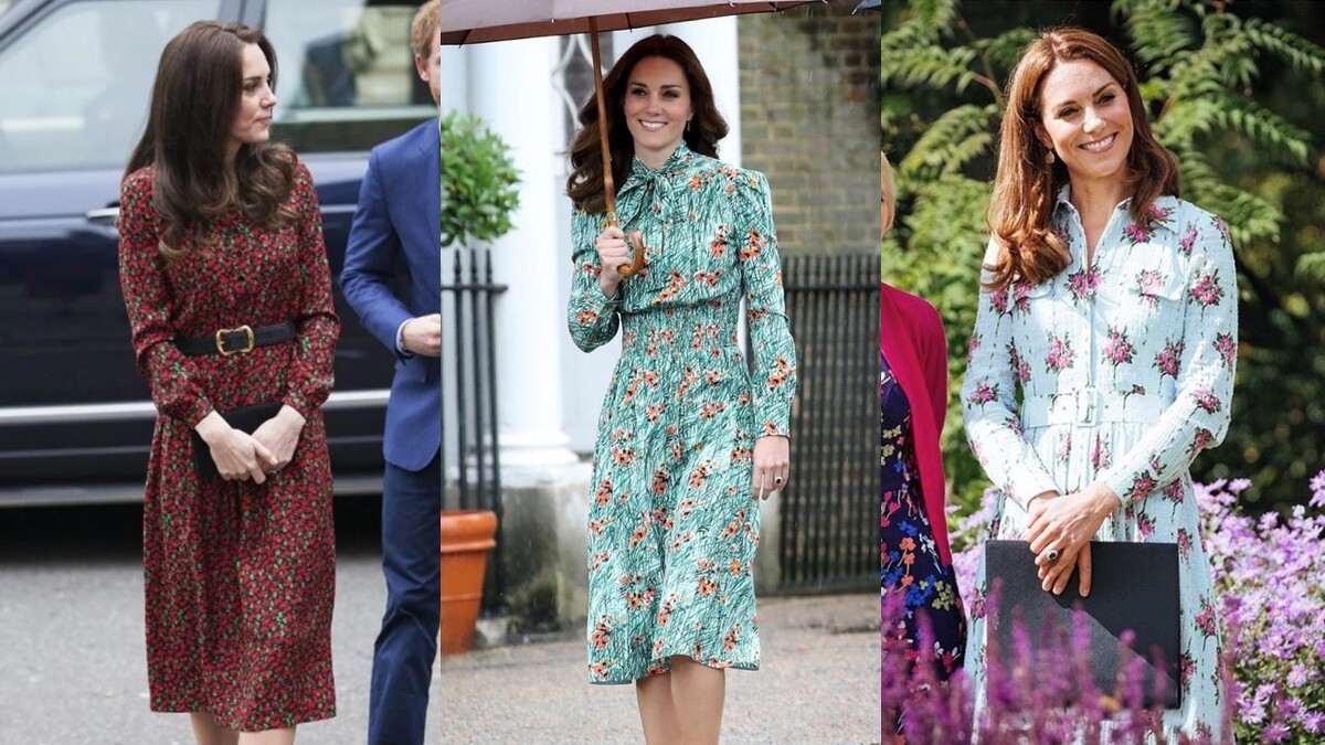凱特王妃 Kate Middleton 洋裝穿搭風格：小碎花