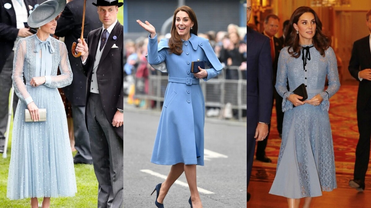 凱特王妃 Kate Middleton 洋裝穿搭風格：藍色系