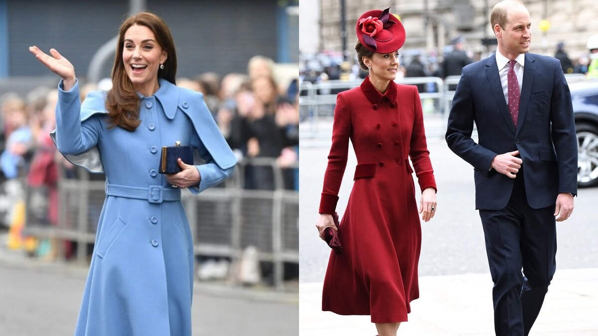 凱特王妃 Kate Middleton 洋裝穿搭風格：大衣斗篷式洋裝