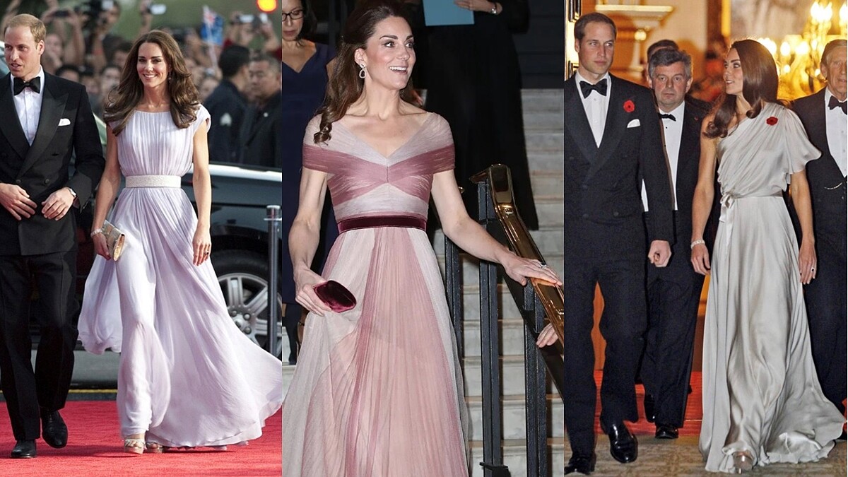 凱特王妃 Kate Middleton 洋裝穿搭風格：仙氣雪紡與綢緞