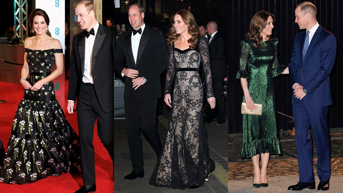 凱特王妃 Kate Middleton 洋裝穿搭風格：蕾絲透膚與寶石色系