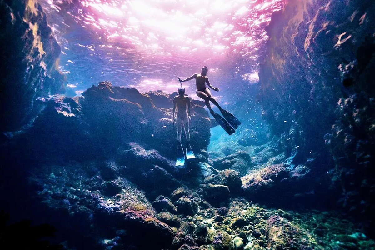 綠島藍洞。Source: IG @pb_dive 授權KLOOK轉載
