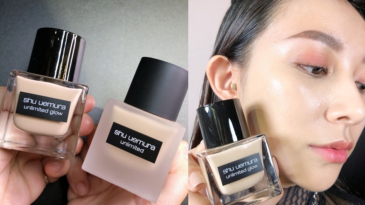 植村秀小方瓶粉底液推出光澤版！超持久質感光澤，一整天不怕暗沉，搭配#55海綿讓妝感美到像是天生好皮