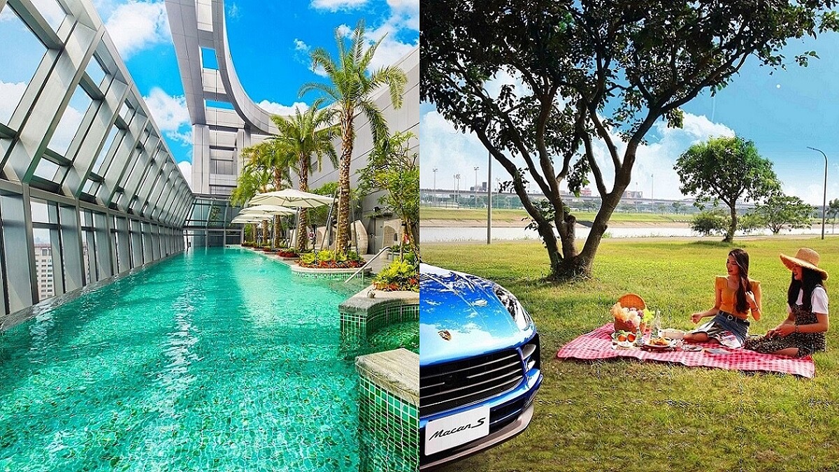 必搶！板橋凱撒大飯店推限量「CP值超高住房專案」，搭300萬保時捷跑車去野餐、泡無邊際泳池，解鎖人生成就