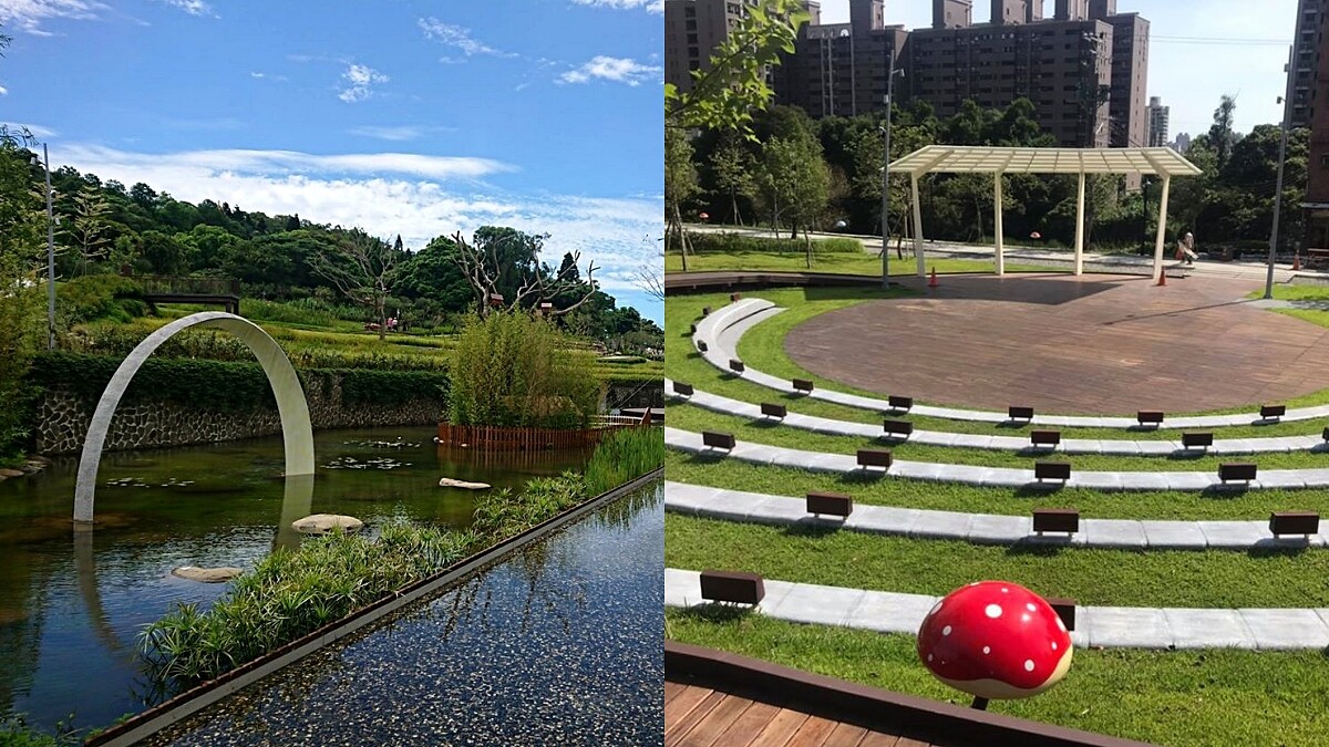 全台首座梯田公園！桃園「大有梯田生態公園」三大區域超好玩，戶外電影院、溜滑梯、戲水池全都有