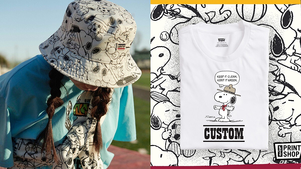 再度找上史努比！Levi’s推出Peanuts聯名系列，圖案Tee、漁夫帽、腰包...缺貨單品是這些