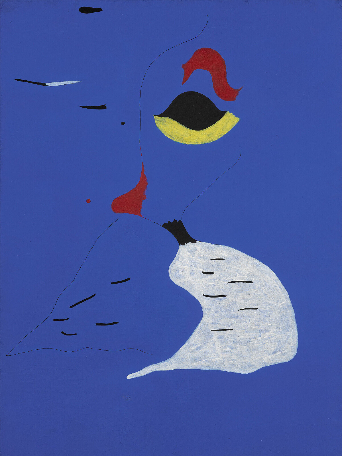 Joan Mir&oacute;, Peinture (Femme au chapeau rouge), 1927