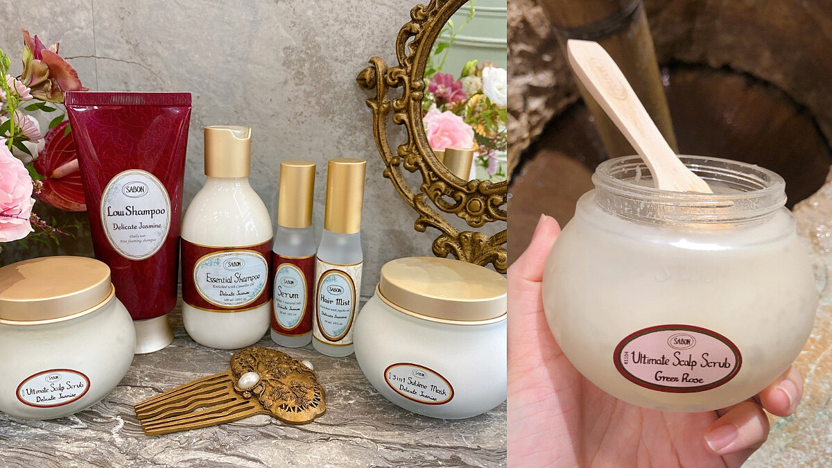 SABON首度推出「海鹽頭皮去角質」，讓髮絲自帶療癒綠玫瑰/茉莉香氣，擺脫油膩頭臭味！