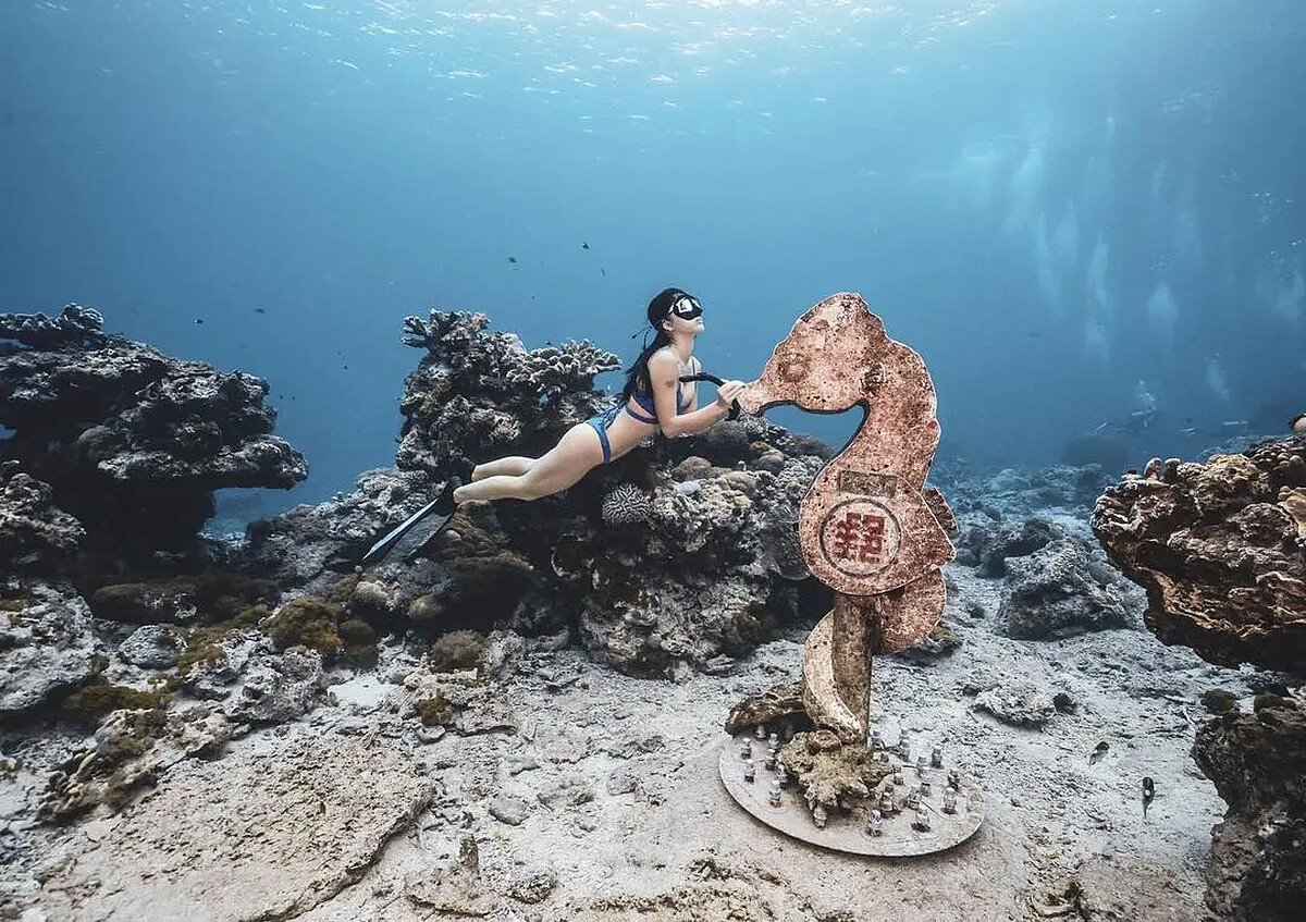 綠島海底郵筒。Source: IG @c_lovefit803 授權KLOOK轉載