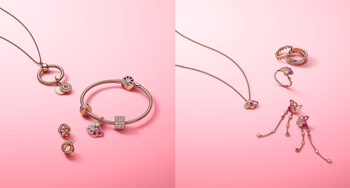 Pandora粉紅摺扇系列