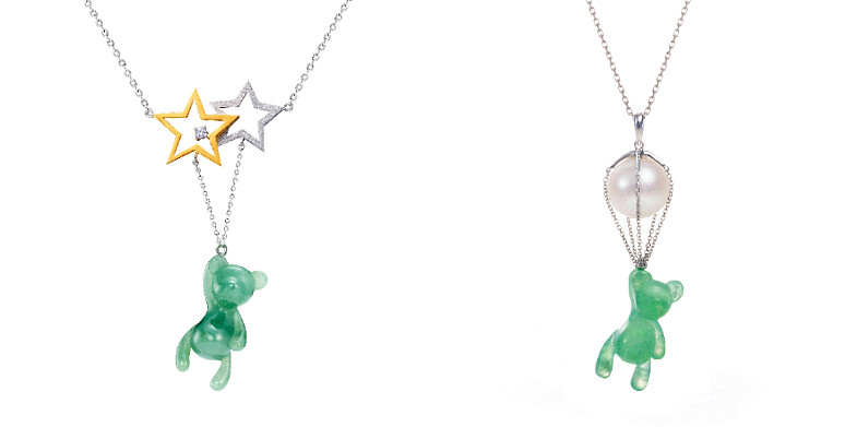 林曉同「陪伴玉熊」系列星星熊套鍊、珍珠氣球熊墜飾