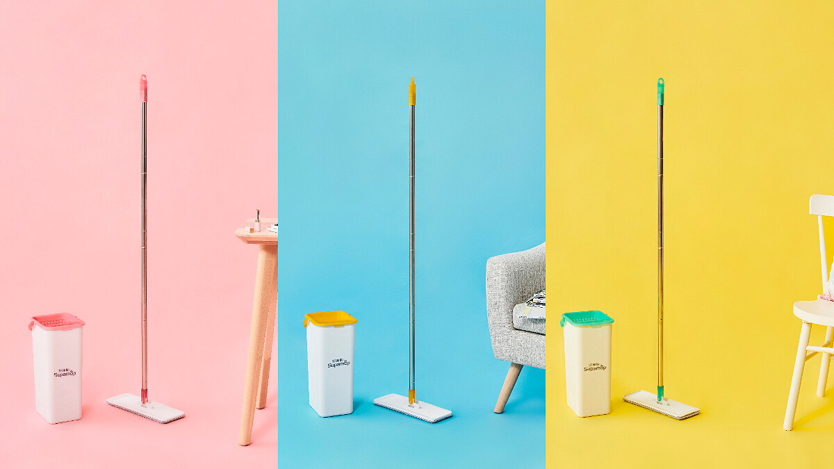 拖把界的時尚擔當—好神拖「輕清拖」繽紛新色款，又美又時髦外加超強清潔實力，真的好欠買喔！