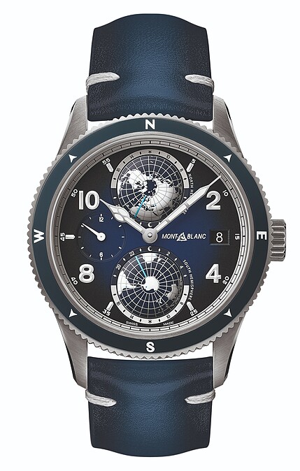 萬寶龍1858系列Geosphere世界時間腕錶，NT$193,700