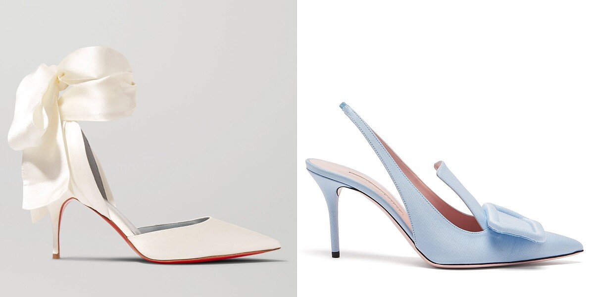 售價：（左）Christian Louboutin 約NT28,000、（右）Emilia Wickstead 約NT19,800