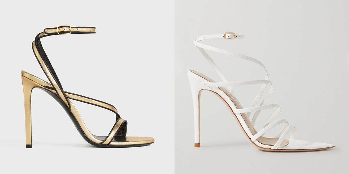 售價：（左）CELINE 約NT21,000、（右）Gianvito Rossi 約NT23,000