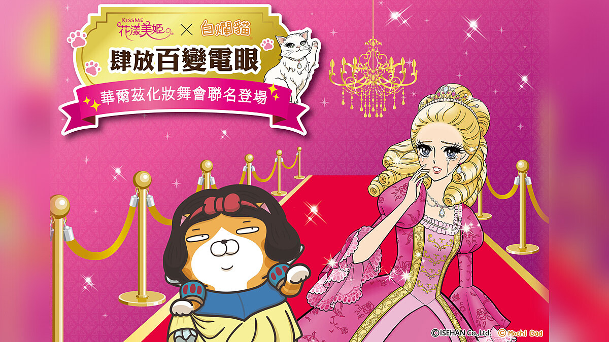 KISSME花漾美姬 X白爛貓 聯名序曲登場！ 和白爛貓一起跳華爾茲吧！