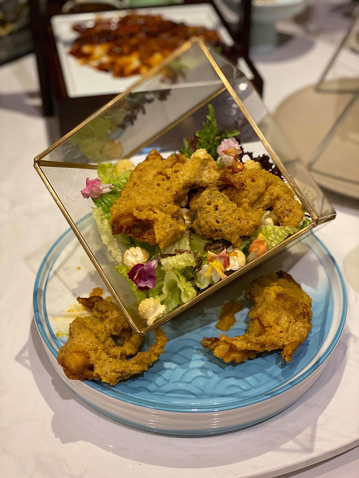 爆穀色拉金沙軟殼蟹