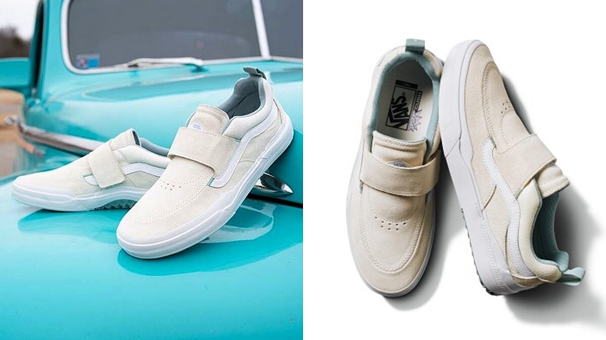滑板入門必備！Vans再次聯手Kyle Walker推出聯名鞋款，奶油白搭上薄荷綠太夢幻