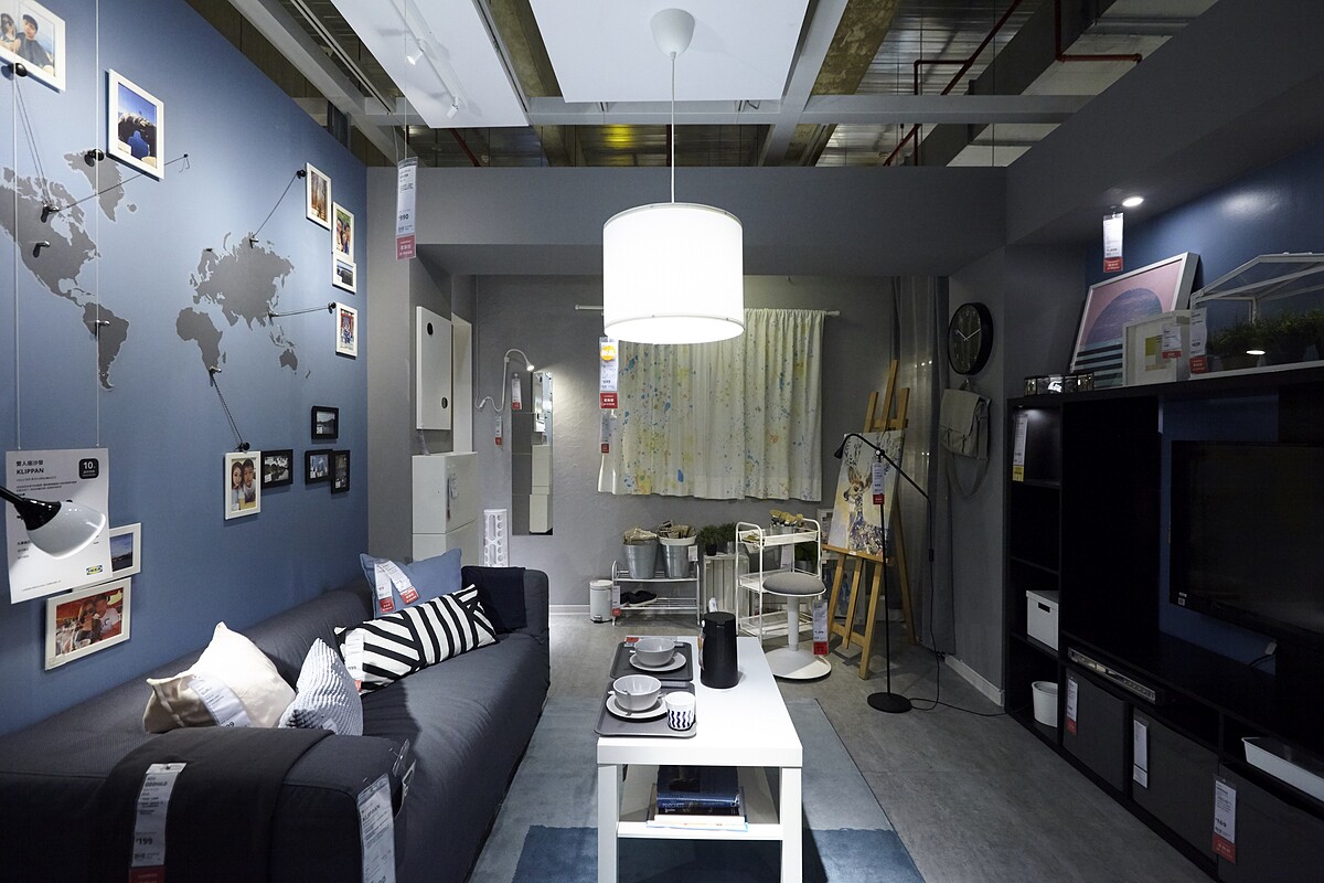 牆面立邦色號 BN6470-3藍/牆面立邦色號 NN1370-3灰