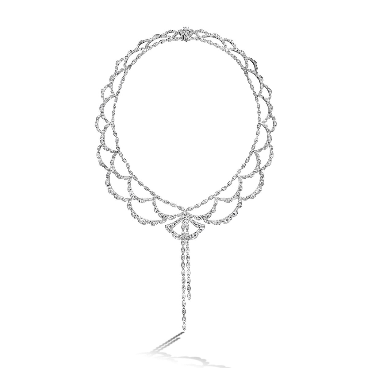 LORELEI REVERIE系列可轉換式設計白K金鑽石項鍊