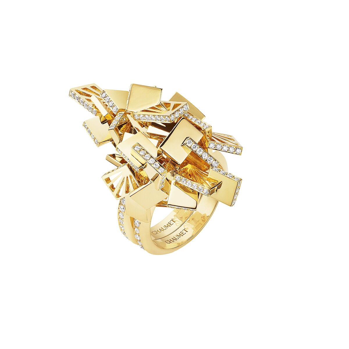 084599 Perspectives de Chaumet Skyline 可轉換式18K黃金戒指