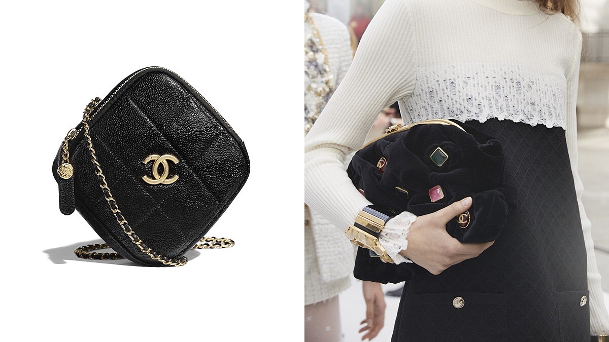 19包之後又有新包款誕生！香奈兒全新經典菱格紋小方包、金屬鍊帶束口包、絲絨雙C Logo手拿包的售價、特色總整理