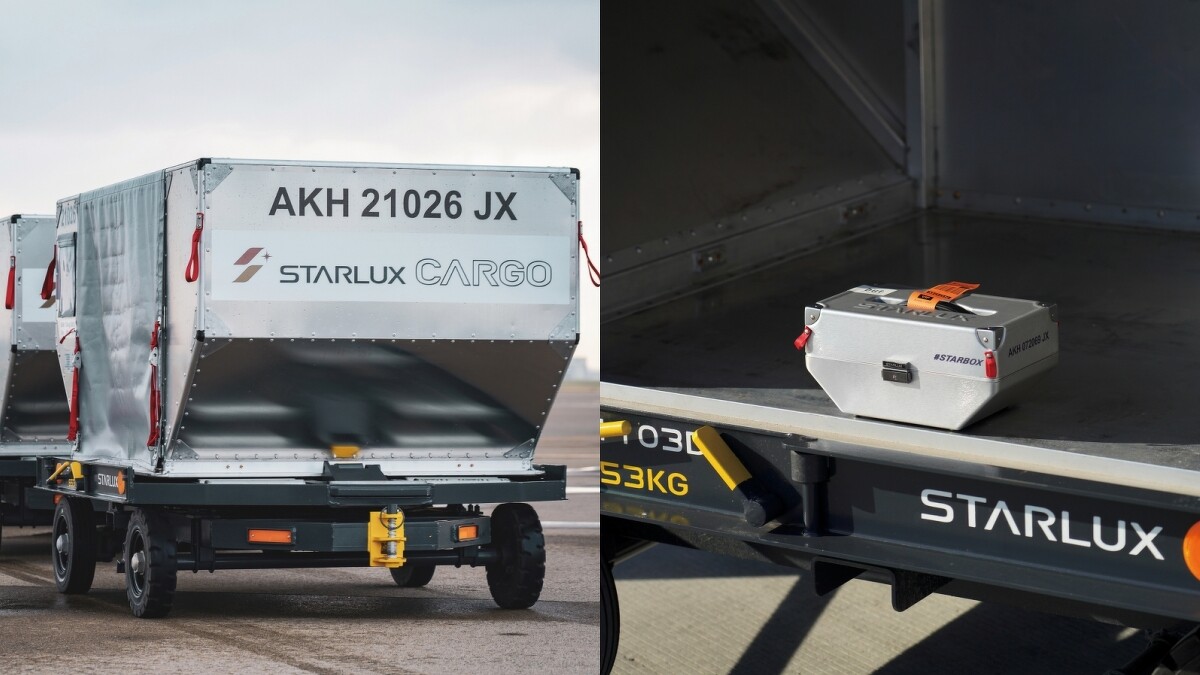 以「航空集裝箱AKH貨櫃」為外型打造