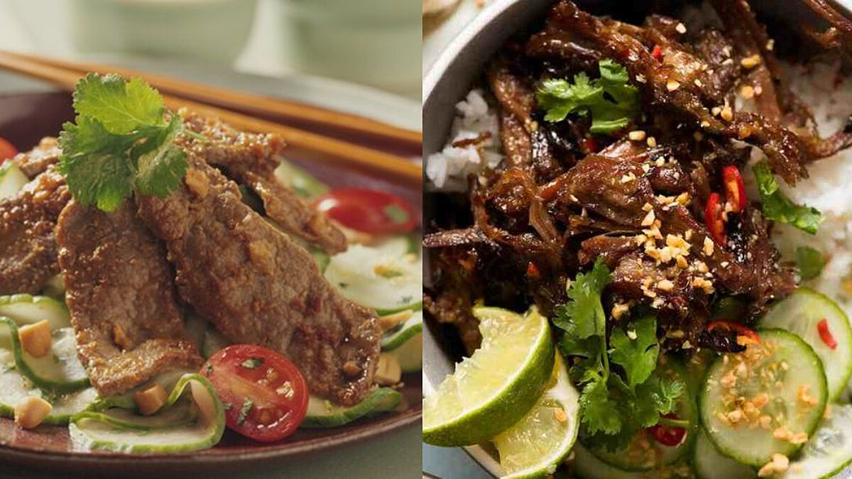 低脂低熱量減肥食譜—醬燒牛肉片爆炒小黃瓜，10分鐘完成，適合懶人服用！