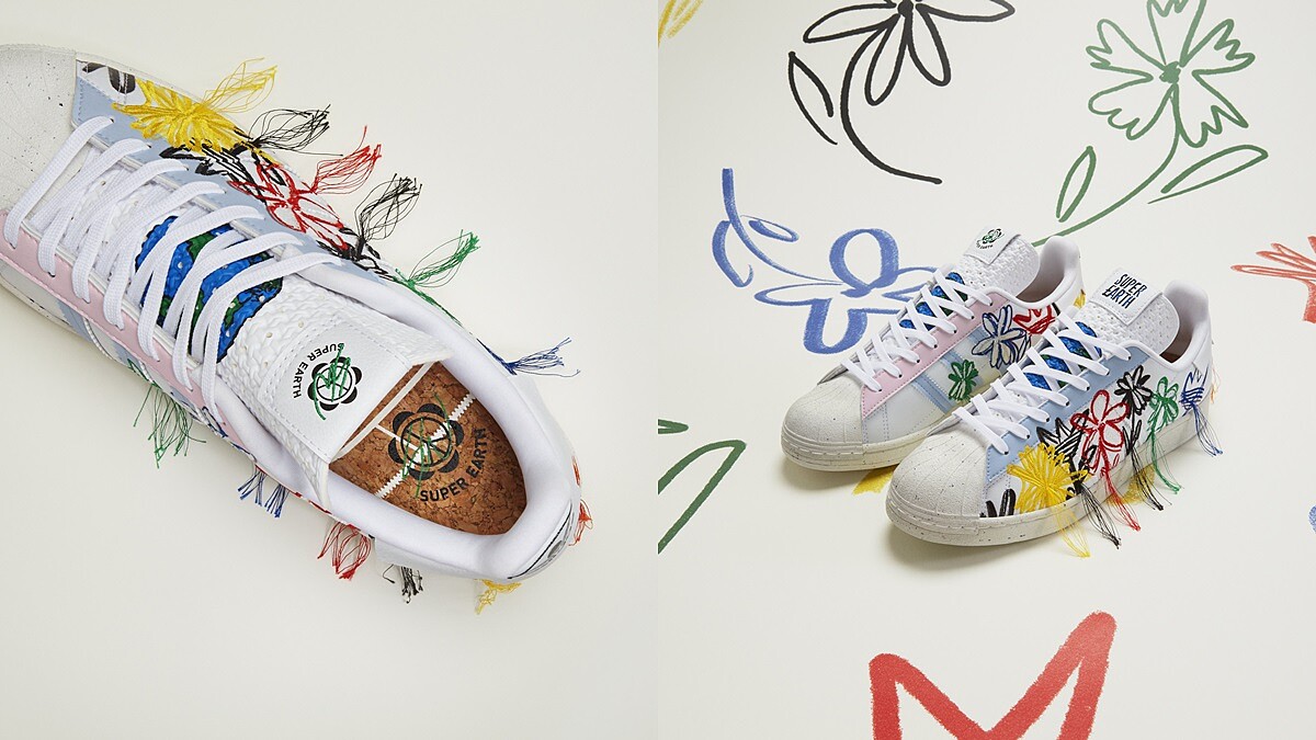 加入刺繡花朵圖案!adidas Originals聯手Sean Wotherspoon為Superstar換上俏皮塗鴉新裝