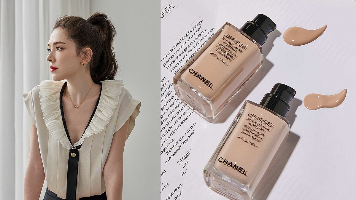 許瑋甯皮膚透光，彷彿落入凡間的仙女！關鍵是香奈兒這罐粉底～獨家「輕刷」上妝法公開