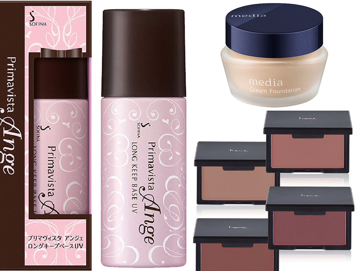 隔離防曬首獎:蘇菲娜漾緁控油瓷效妝前隔離乳進化版 / 底妝首獎:媚點 極上粉嫩保濕粉底霜 OCC1 / 腮紅首獎:heme 純色腮紅 - 01 Nude Beige