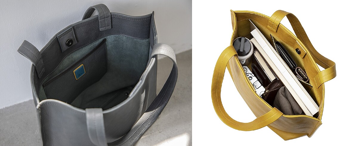 容量能夠放進A4大小的資料夾與書籍