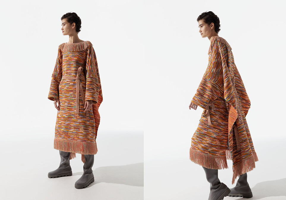 韻雅聲浪圓領洋裝NT153,300