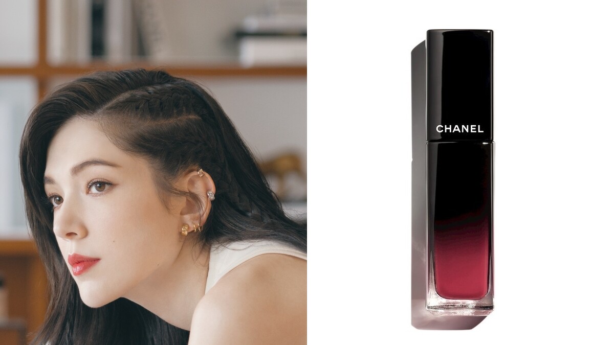 口紅使用香奈兒超炫耀釉光唇萃#66永遠