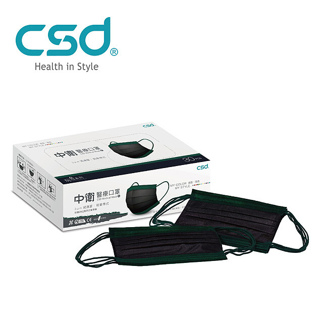 玩色系列1盒入(30片 盒)(黑+綠)