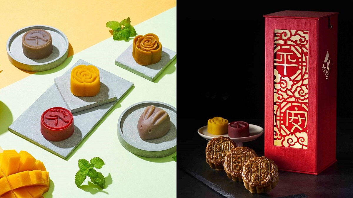 (左)「彩月禮盒」售價680元、(右)「祈月禮盒」售價1580元