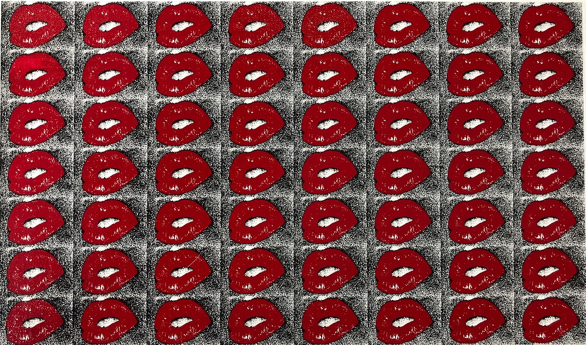 Lips (Black and Red), 2020