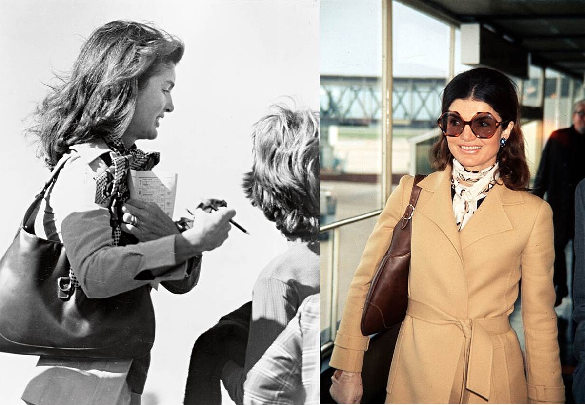 美國第一夫人賈桂琳‧甘迺迪(Jackie Kennedy) 經常在鏡頭前挽著這款包，成為一時佳話，包款更因而被冠以「The Jackie」的別號。