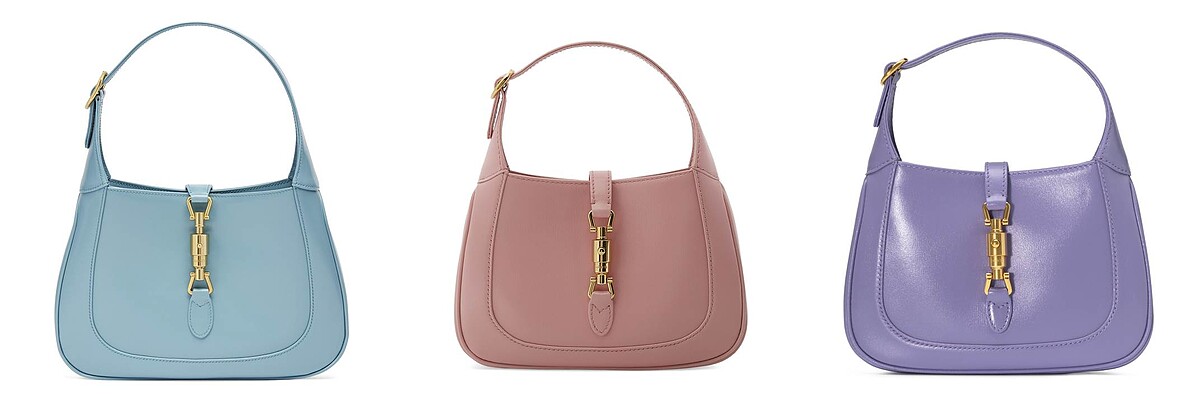 JACKIE 1961 小型肩背包(天藍)、JACKIE 1961 迷你肩背包(淡粉)、JACKIE 1961 迷你肩背包(淺紫)