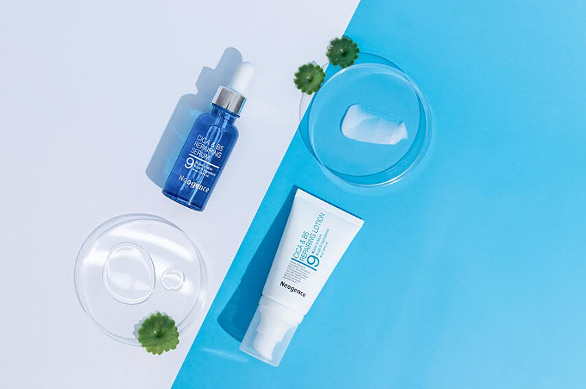 積雪草B5修護純粹精華30ml / 左、積雪草B5密集護理霜 50ml / 右