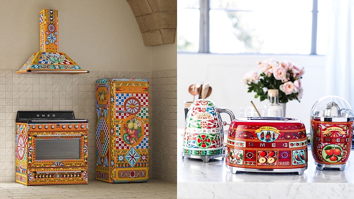 最美冰箱華麗變身！Smeg全新聯名Dolce&amp;Gabbana系列限量上市，每台皆純手工繪製，為廚房注入西西里島陽光風情