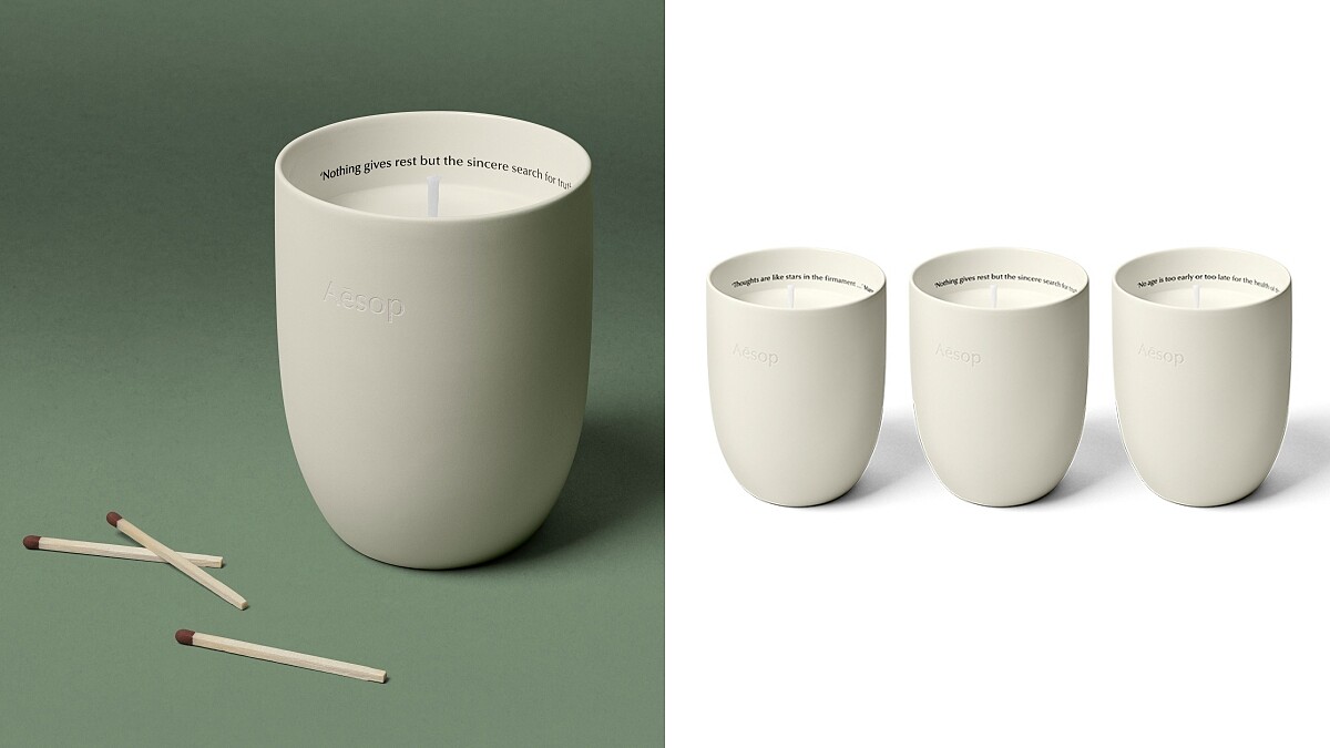 Aesop 2020年首度推出香氛蠟燭!以古希臘羅馬的天文學家為名,讓燭光宛如繁星般點亮感官
