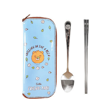 KAKAO friends金屬餐具組