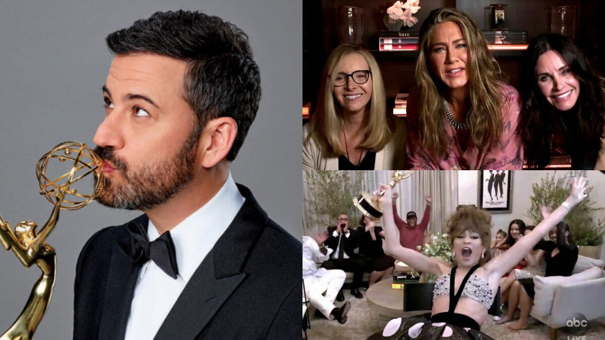 2020 艾美獎 線上典禮比往年還要精彩！消毒得獎信封、線下居家頒獎、《六人行》合體，精彩瞬間一次看！