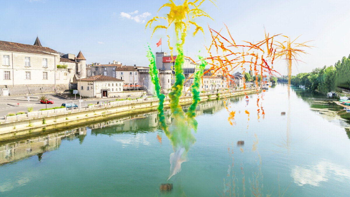 爆破大師抗疫的白日焰火，蔡國強與軒尼詩聯名現場作品《悲劇的誕生》