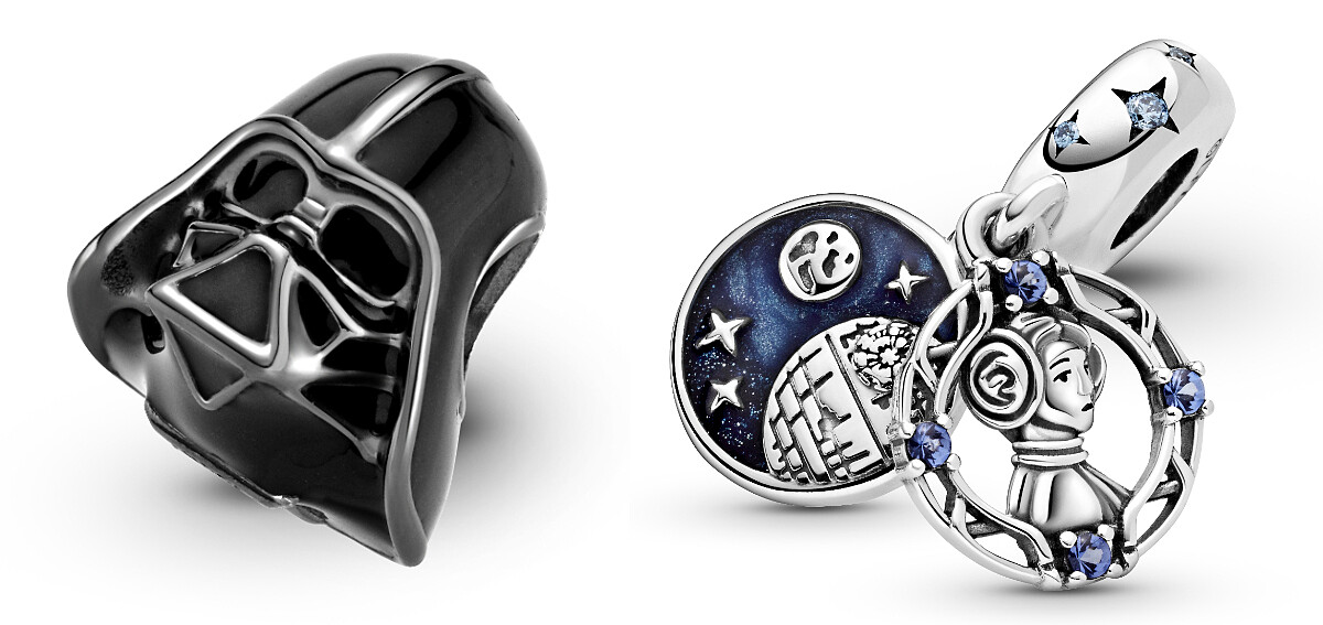 星際大戰「黑武士」造型串飾NT2,480、星際大戰「莉亞公主」造型吊飾NT$2,480