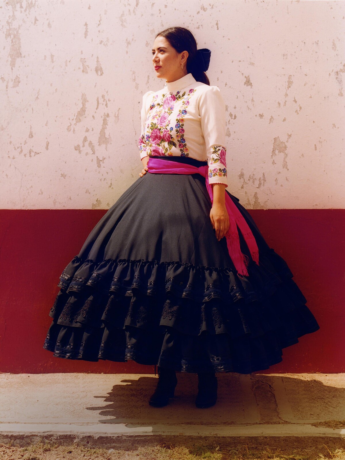 Andrea Becerril是Los Cascabeles馬術競技團的負責人。