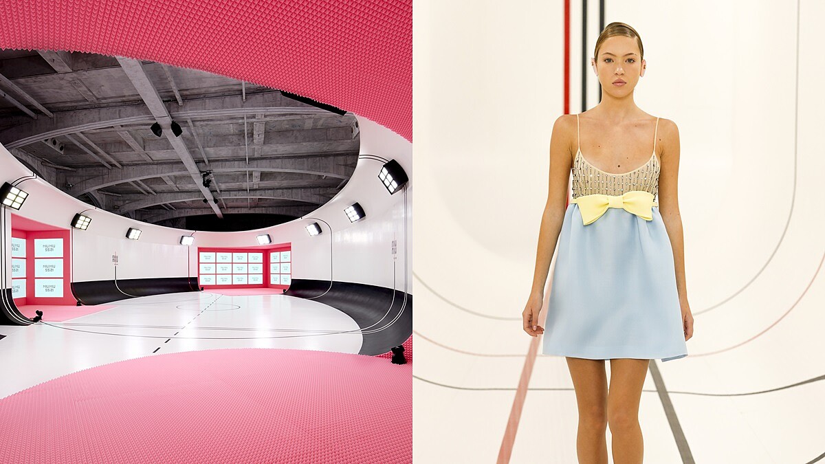 2021春夏巴黎時裝週｜與潤娥一同看秀！Miu Miu 2021春夏系列把秀場打造成運動殿堂