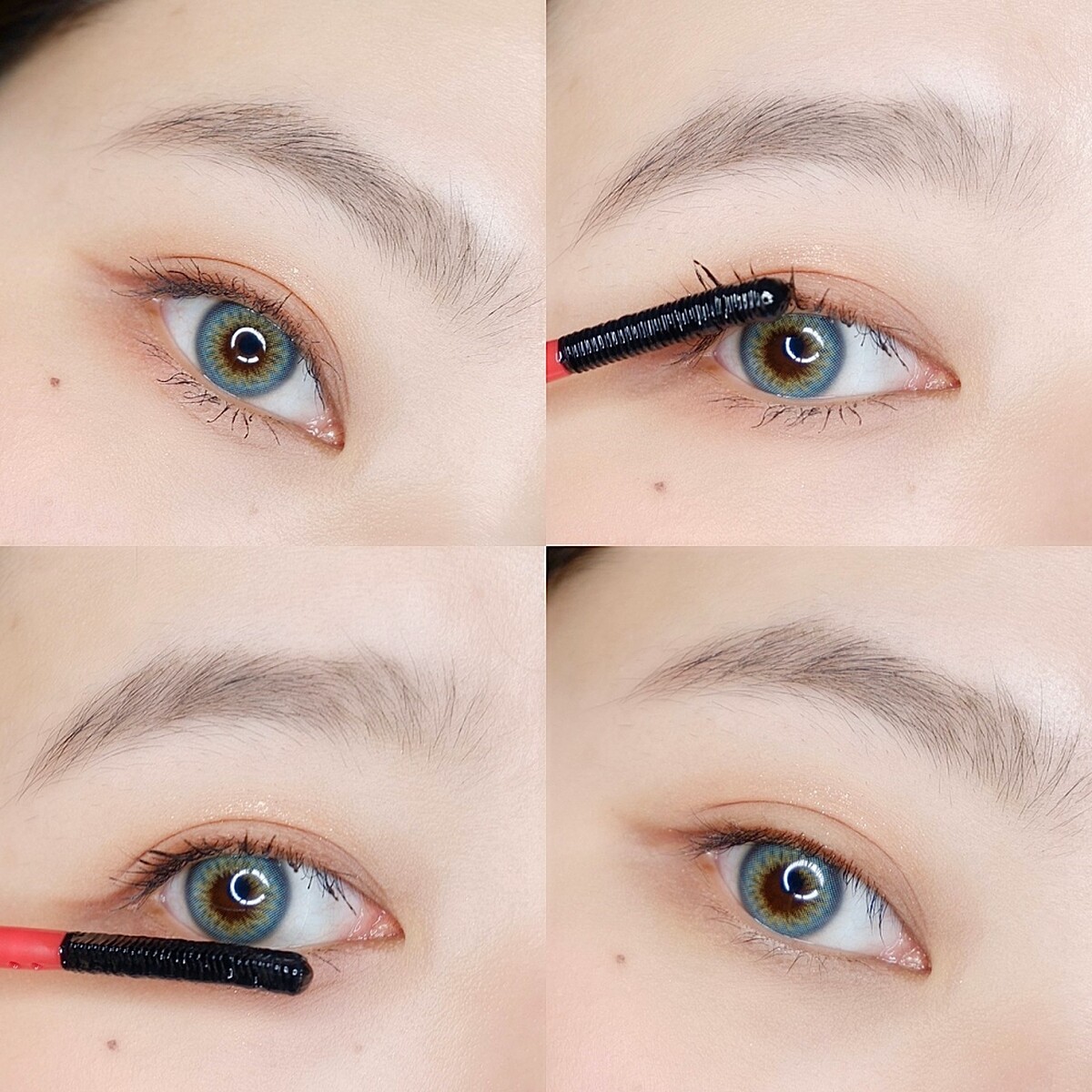 KOL林嫻實際使用CLIO珂莉奧絕色玩美睫毛膏卸除液，上下睫毛皆能完整卸除乾淨。