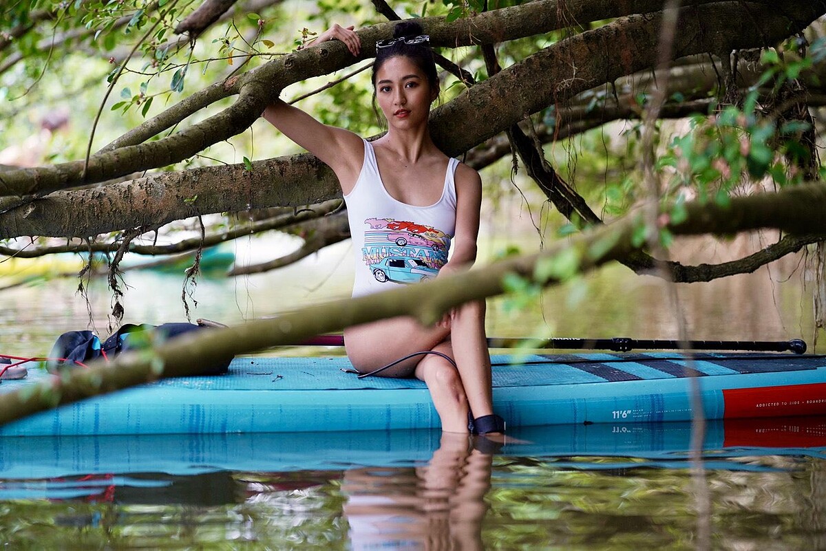 熱愛運動的元園這次也加入野女孩行列來場不同體驗的SUP探索